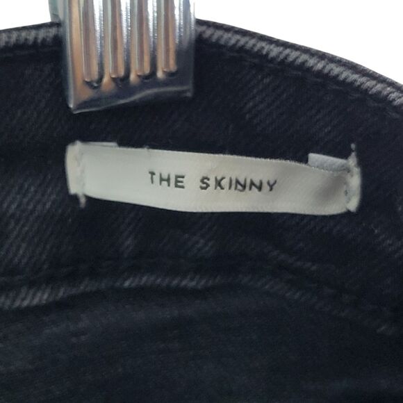 ZARA Womens Size 8 Black Solid Skinny Jeans - Picture 4 of 10